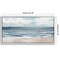 Americanflat Canvas Wall Art Featuring Beige Sand, Blue Ocean and White Sky - Coastal Beach Wall Art